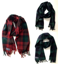 Herren Winter Schal Schottenkaro  100% Wolle, 36cm x 175cm, Räumungsverkauf