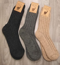 Damen Herren Woll Socken Strümpfe Warm mit Schaf und Alpaka Wolle  6519