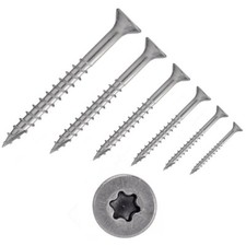 Seko Holzbauschrauben Fräsrippen Schneidkerbe Art. 9147 Edelstahl A4 TX Torx