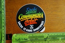 Alter Aufkleber Sport Fahrrad Bike Zubehör SACHS Commander orbit 12 Gang