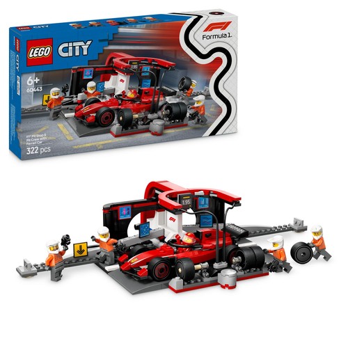 Lego city boxenstopp - boxenstopp, mit