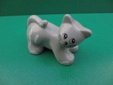Lego 1x  Duplo Tier Figur graue Katze Kätzchen  (170722R)
