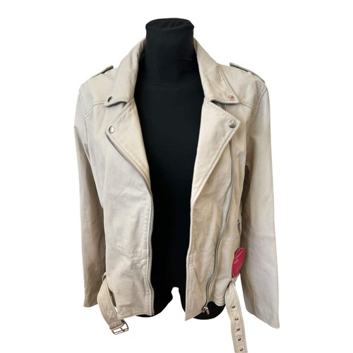 Brandalism lederjacke beige - brandalism,