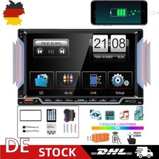 7 Zoll 2DIN Autoradio MP5 Player USB +Typec FM Bluetooth 7 Farbe with Fram & SWC