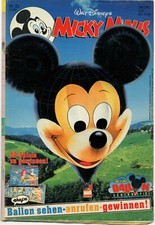 WALT DISNEY - Micky Maus - Heft Nr. 32 - 1991 mit original BMW Werbeaufkleber 