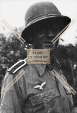 Repro Foto Portrait Soldat Wehrmacht Luftwaffe Sommeruniform Tropenhelm Schulte