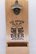 Holz Wandmontage Bier