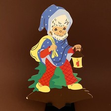 1970er Holz Wandfigur Original