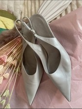 Tolle Lederpumps In Silber