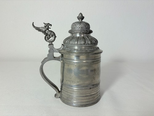 Antiker schwerer zinnkrug - schwerer, mit