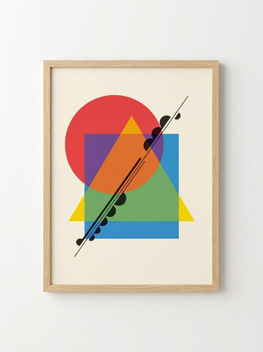 Bauhaus poster schichtung - poster,