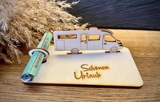 Geldscheinhalter Wohnmobil personalisierbar Teilintegriert WoMo Camping Geschenk