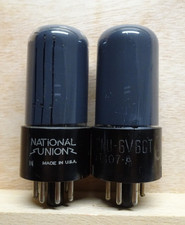 Pair: RCA 6V6GT | GUT ✅ Röhren Tube Tubes old RARE ( 6V6 )