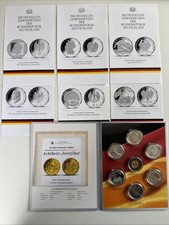 6 x Silber und 1 x Gold