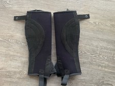 Reitletten Caps Chapsletten Gr. XS Schwarz Reiten 