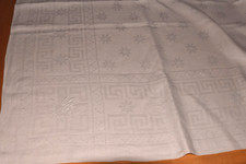 Alte Leinen Damast Tischdecke