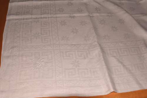 Alte leinen damast tischdecke - alte,