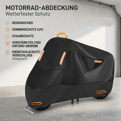 Motorrad abdeckung 220cm - abdeckung,