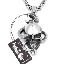 Edelstahl Anhänger Totenkopf