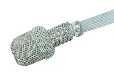 Silber Portepee mit Tresse -