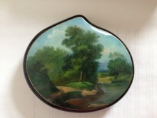 Lackkunst. Lackmalerei. Gemalte Schatulle in Tropfen-Form! GESCHENKIDEE!