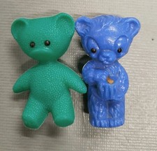 DDR 2 Stück Honigbär Teddy Plaste Bär Figur Spielzeug  Kunststoff Ostalgie 