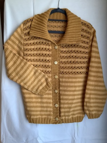 Strickjacke 42 ocker - gr.,