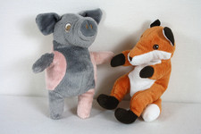 Ikea Stofftier Kuscheltiere 2 Tierkinder Ferkel und Fuchs *