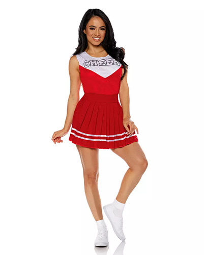 Cheerleader damen kostüm rot - damen,