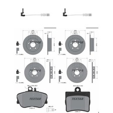 TEXTAR BREMSSCHEIBEN + BELÄGE