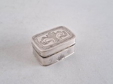 Deckeldose 800 Silber innen vergoldet  Frankreich um 1810