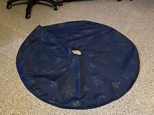 Tannenbaumdecke, Weihnachtsbaumdecke, rund, blau silber