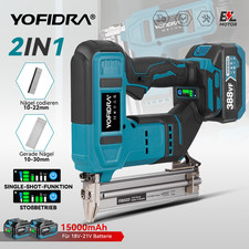 YOFIDRA® Akku Tacker Heftgerat Nagler Nagelgerät Heftklammern Für Makita 18V