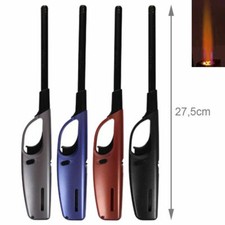 Stabfeuerzeug Sturmfeuerzeug Turbo Feuerzeug 27,5cm lang Metallic Kamin Kerze..