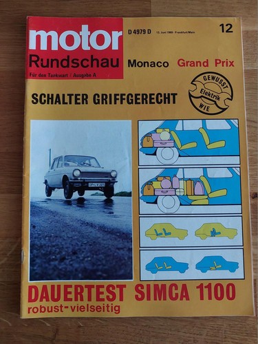 Motor rundschau 1969 simca - motor,