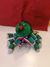 Raupe grün Plüsch 80er Jahre  Retro/Vintage Tausendfüßler Stofftier  Frankreich 