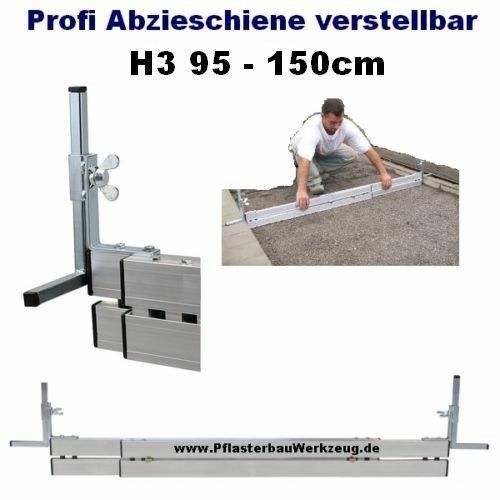 Alu abziehschiene verstellbar - alu,
