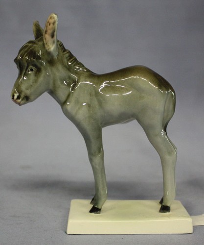 Esel tierfigur porzellanfigur - tierfigur,
