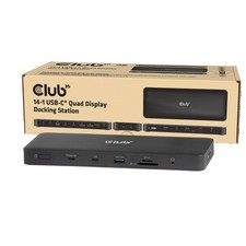 Club 3D CSV-2540 Club3D USB-C 14in1-Dock>2xDP2.1/2xHDMI/3xUSB-C 4K60Hz PD100W re