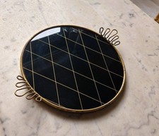 alte Tortenplatte, Kuchenplatte, Servierplatte - Vintage - Art Deko - 25,5 cm 