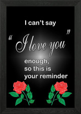 Liebesvögel gerahmtes