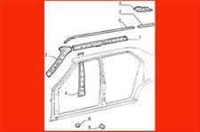 Alfa Romeo 33 Regenrinne Dachrinne links Bj.90-94 907 Original NOS 60525258