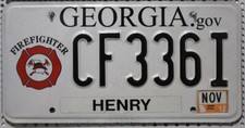 Georgia Nummernschild USA