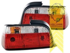 Rückleuchten Heckleuchten für BMW E36 Coupe Cabrio rot weiss chrom