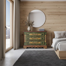 Voglauer 1800 altgrün Kommode Anrichte Landhaus Bauernkommode Schubladenkommode