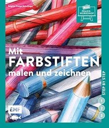 Mit farbstiften malen und - farbstiften,