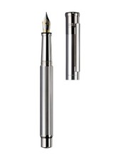 Otto Hutt Design 04 Füllfederhalter Faden-Guillochierung Silber Platin