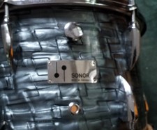 60s  Sonor Teardrop Tom  13x8 Black Diamond Vintage Schlagzeug Drums 