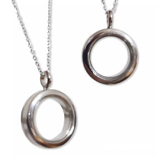 Glas Medaillon Anhänger Halskette Medium Andenken Phiole Foto Haar Gedenkschmuck