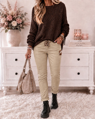 Leder look hose - 36, 38